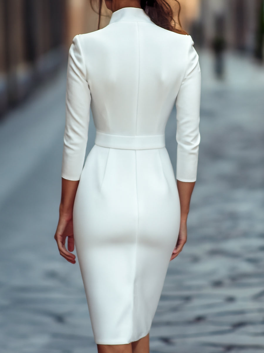 Ana™ | Elegante vestido cruzado entallado